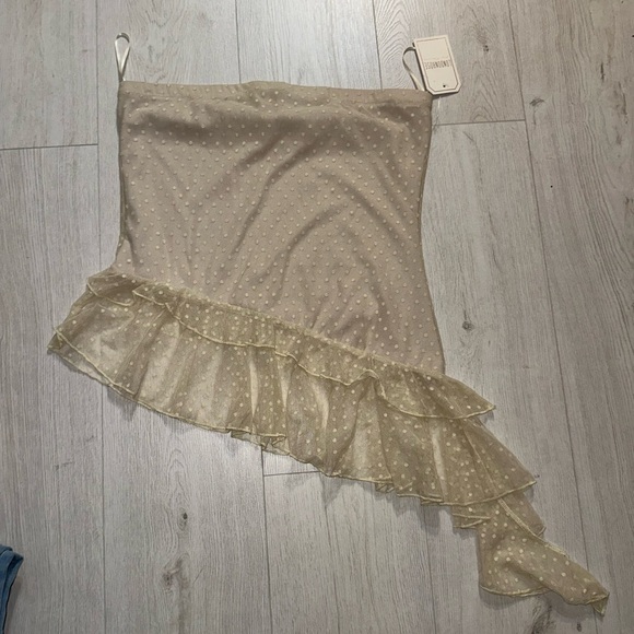 New London rose polka dot mesh skirt - Picture 2 of 4